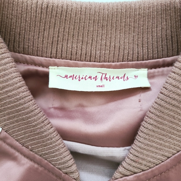 American threads blush bomber jacket - Picture 3 of 10